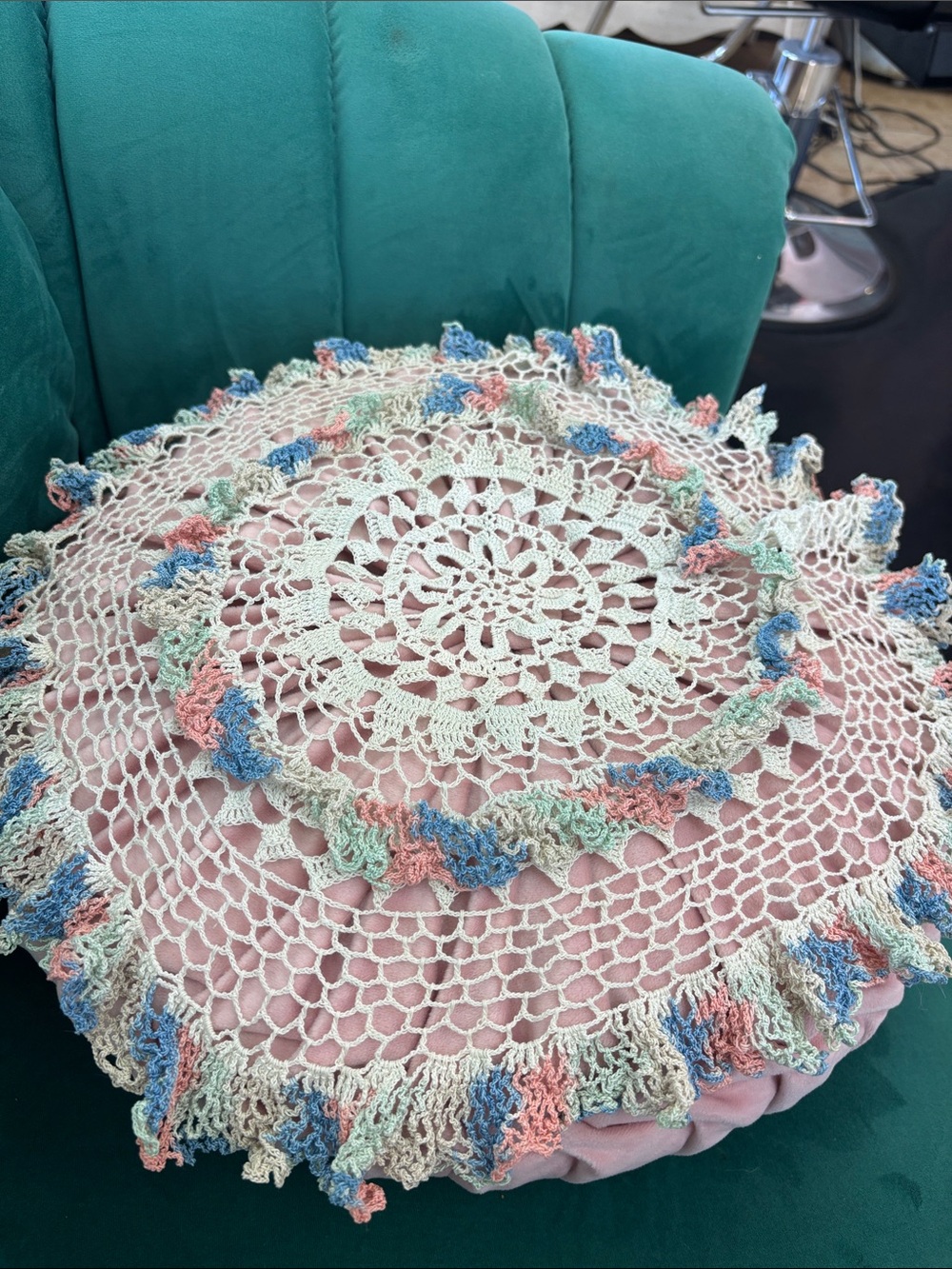 vintage handmade doily